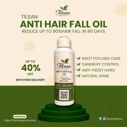 Tilsan Anti Hair Fall Oil | Pure Roots Hair Oil | 100 ML | Tilsan Organics